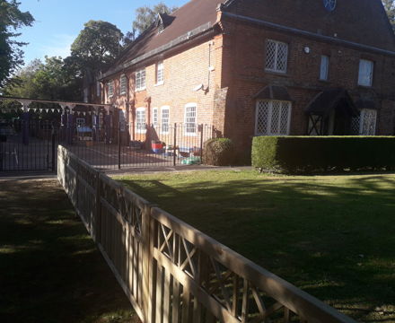 Nursery entrance from Rose Garden